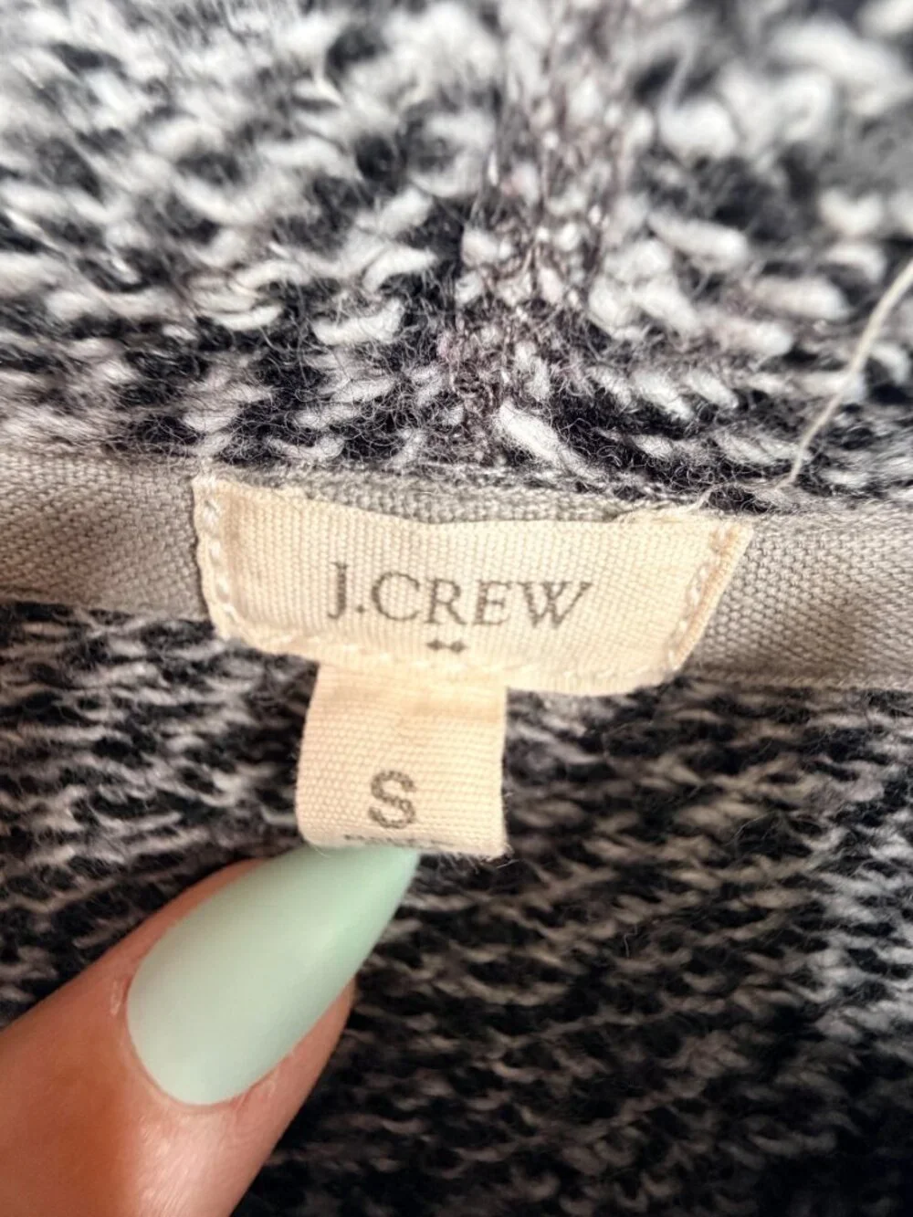 2/$30 J. Crew Wool Blend Cowl Neck Sweater Gray Small #A3149
